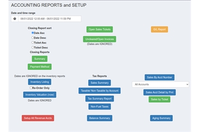 FBO Director Accounting Reports List