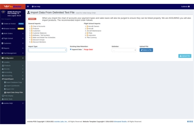 FBO Director Import Page Screen Capture